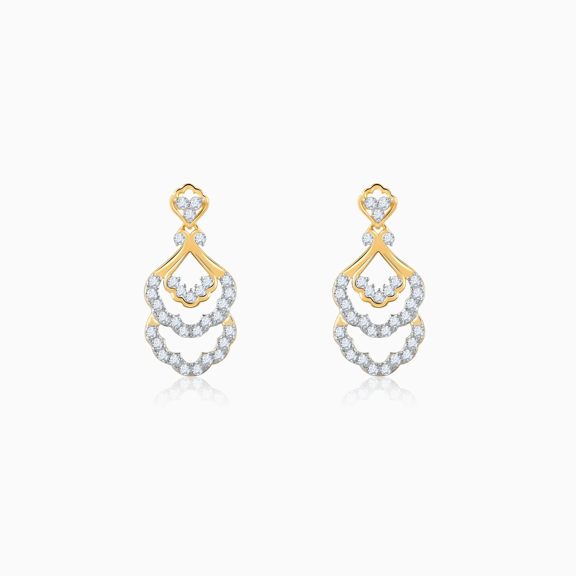 Gold Nevara Diamond Earrings Giva