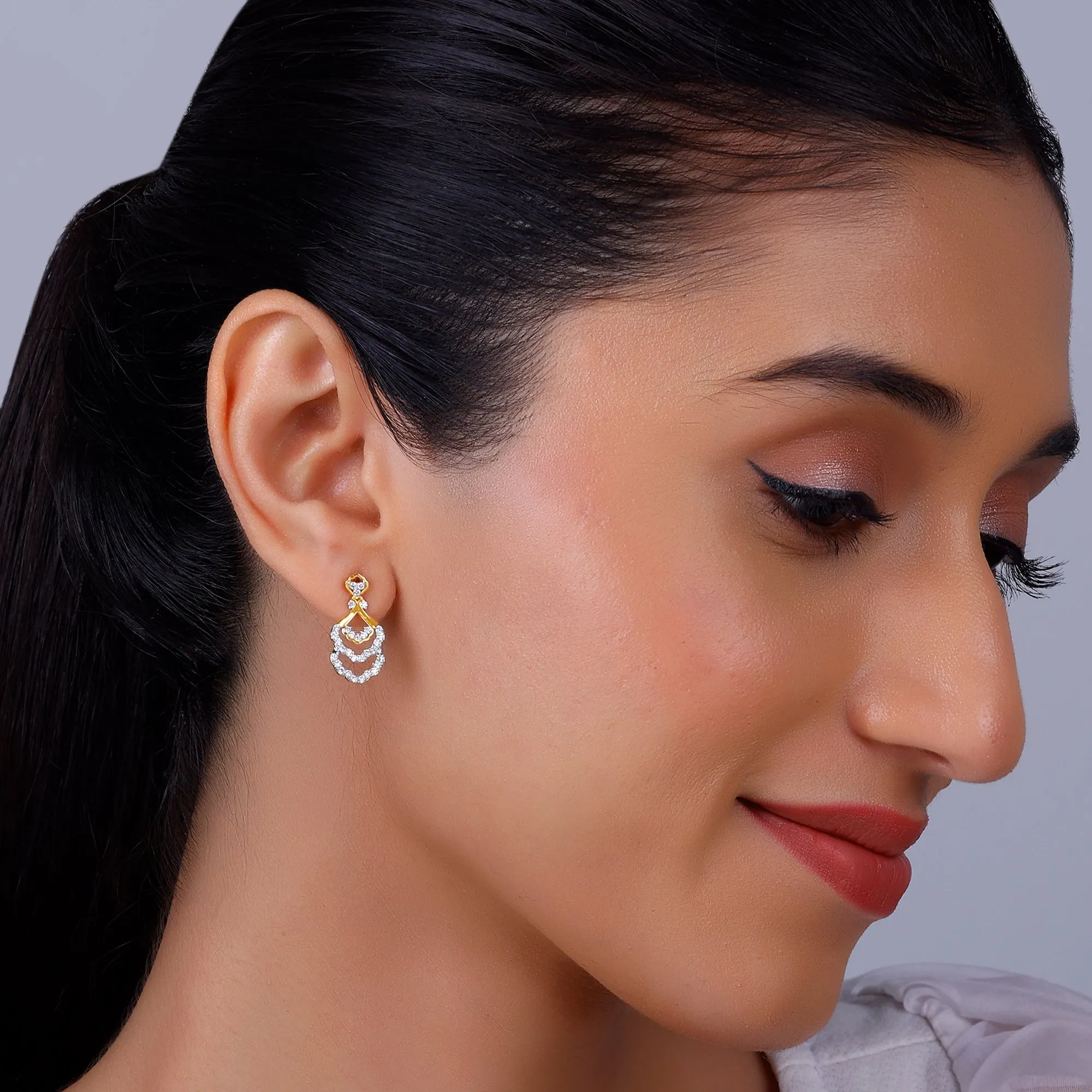 Gold Nevara Diamond Earrings Giva