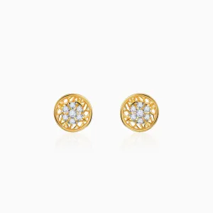 Gold Plethora Diamond Earrings Giva