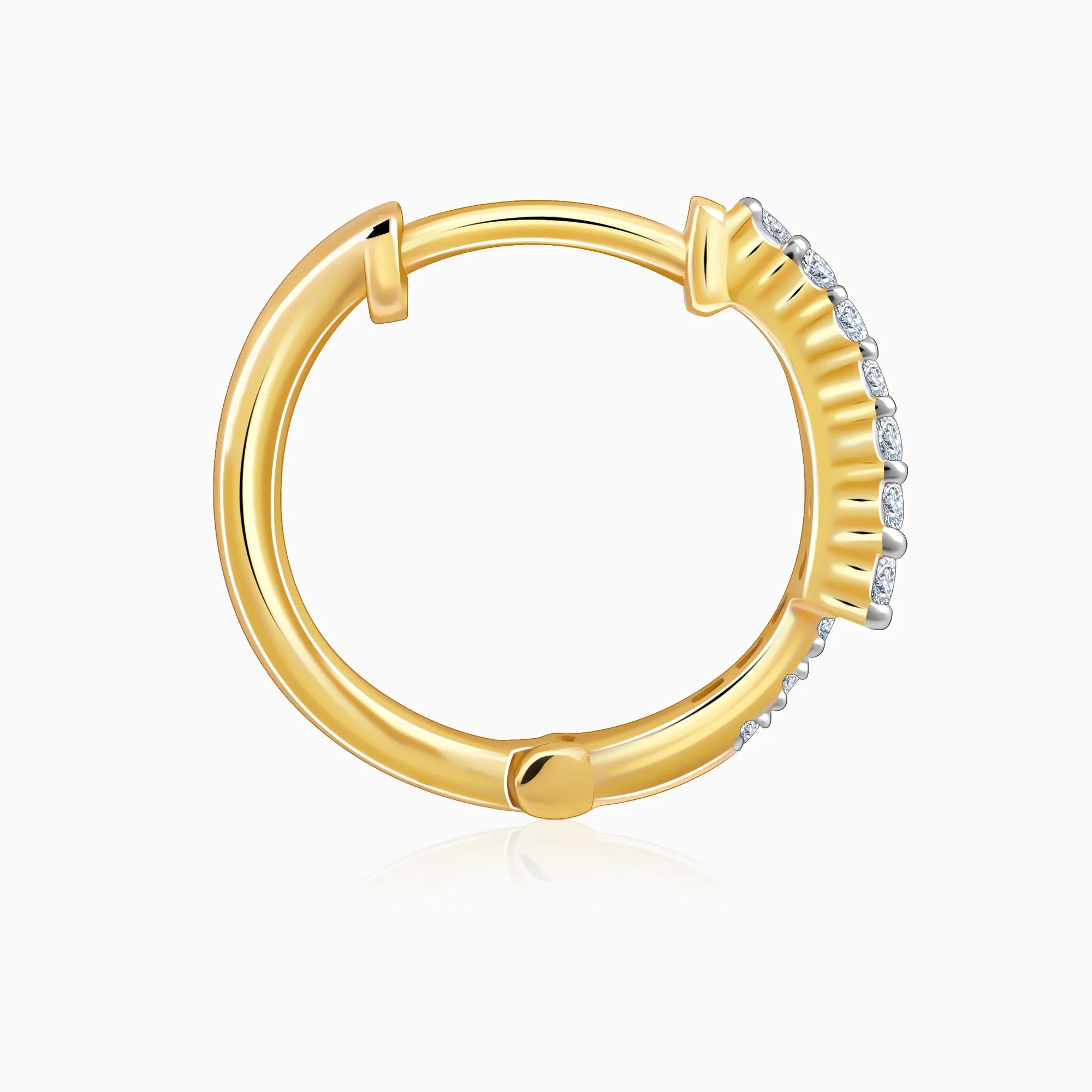 Gold Serene Shine Diamond Earrings Giva