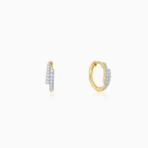 Gold Serene Shine Diamond Earrings Giva