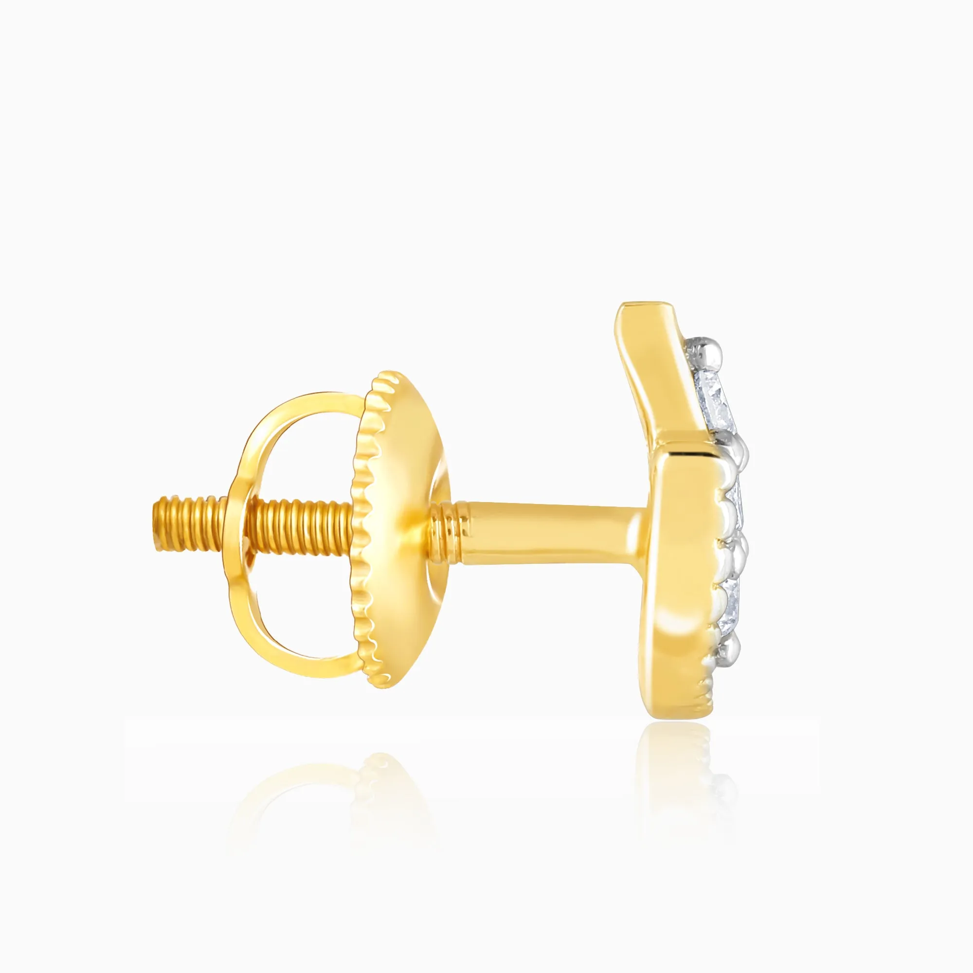Gold Sole Spark Diamond Earrings Giva