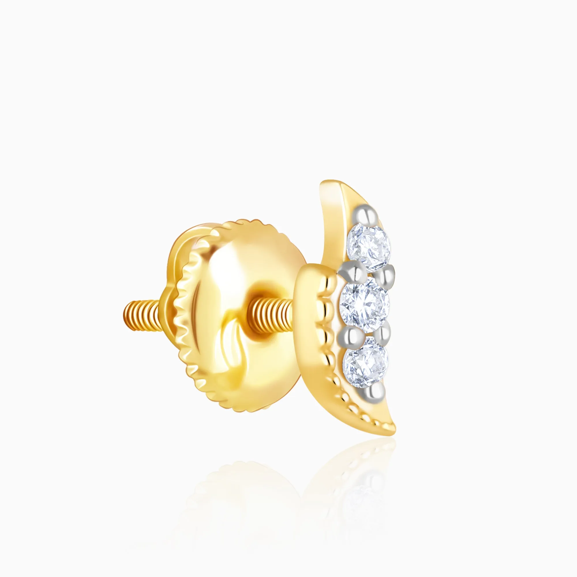 Gold Sole Spark Diamond Earrings Giva