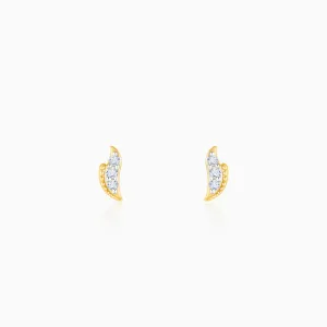 Gold Sole Spark Diamond Earrings Giva