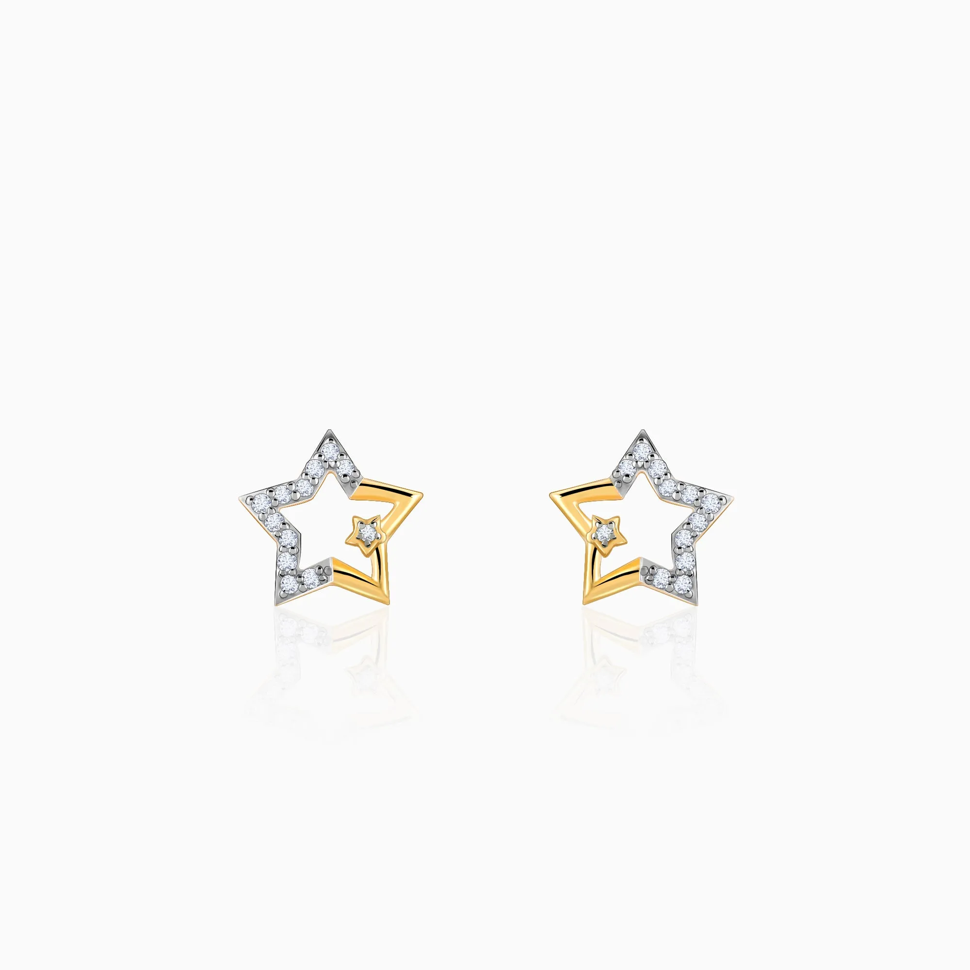 Gold Starstruck Diamond Earrings Giva