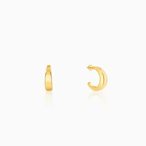 Golden Half Moon Earrings Giva