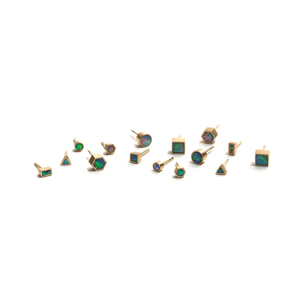 Golden Opal Element Single Stud Earrings Pieces of Eight