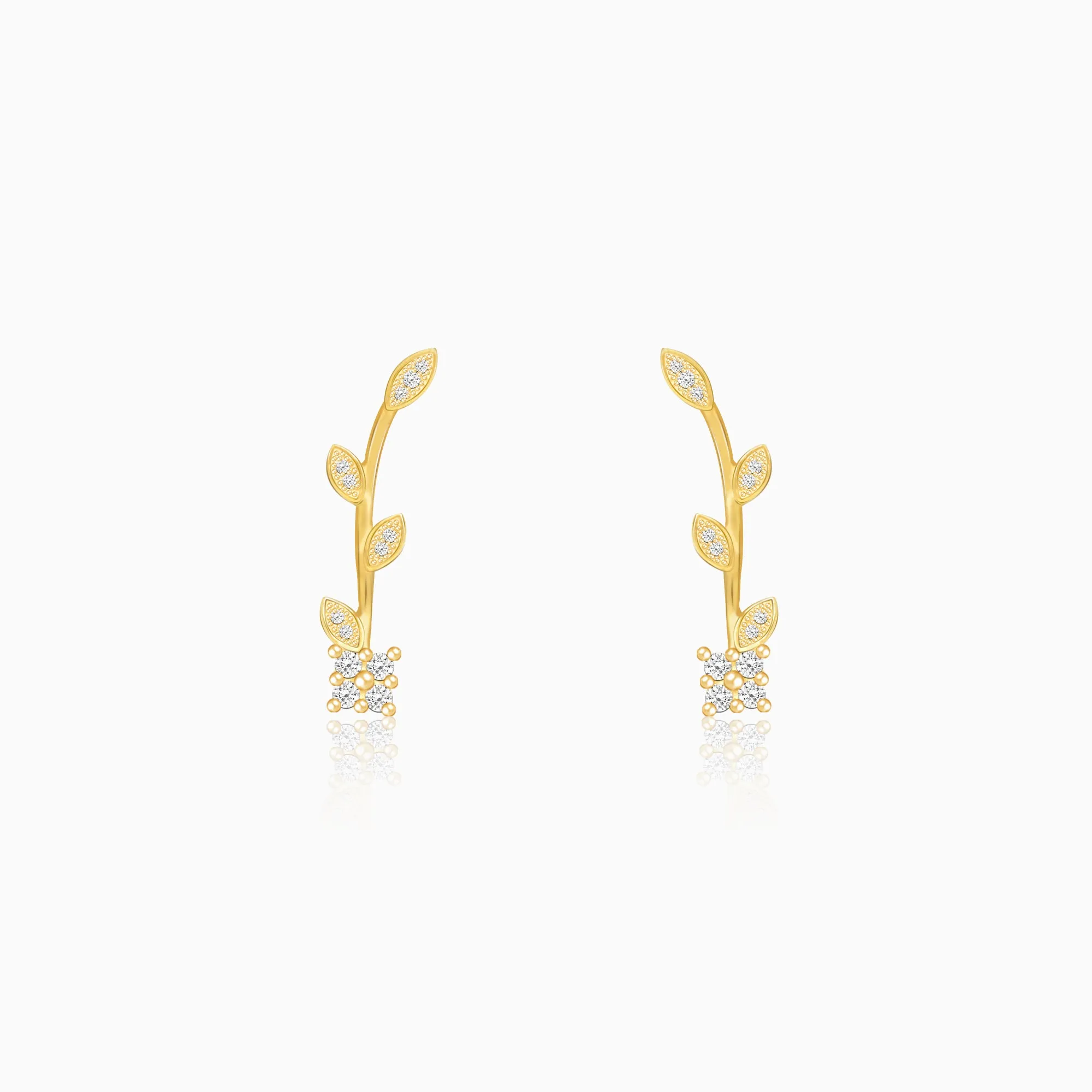 Golden Twig Sparkle Earrings Giva