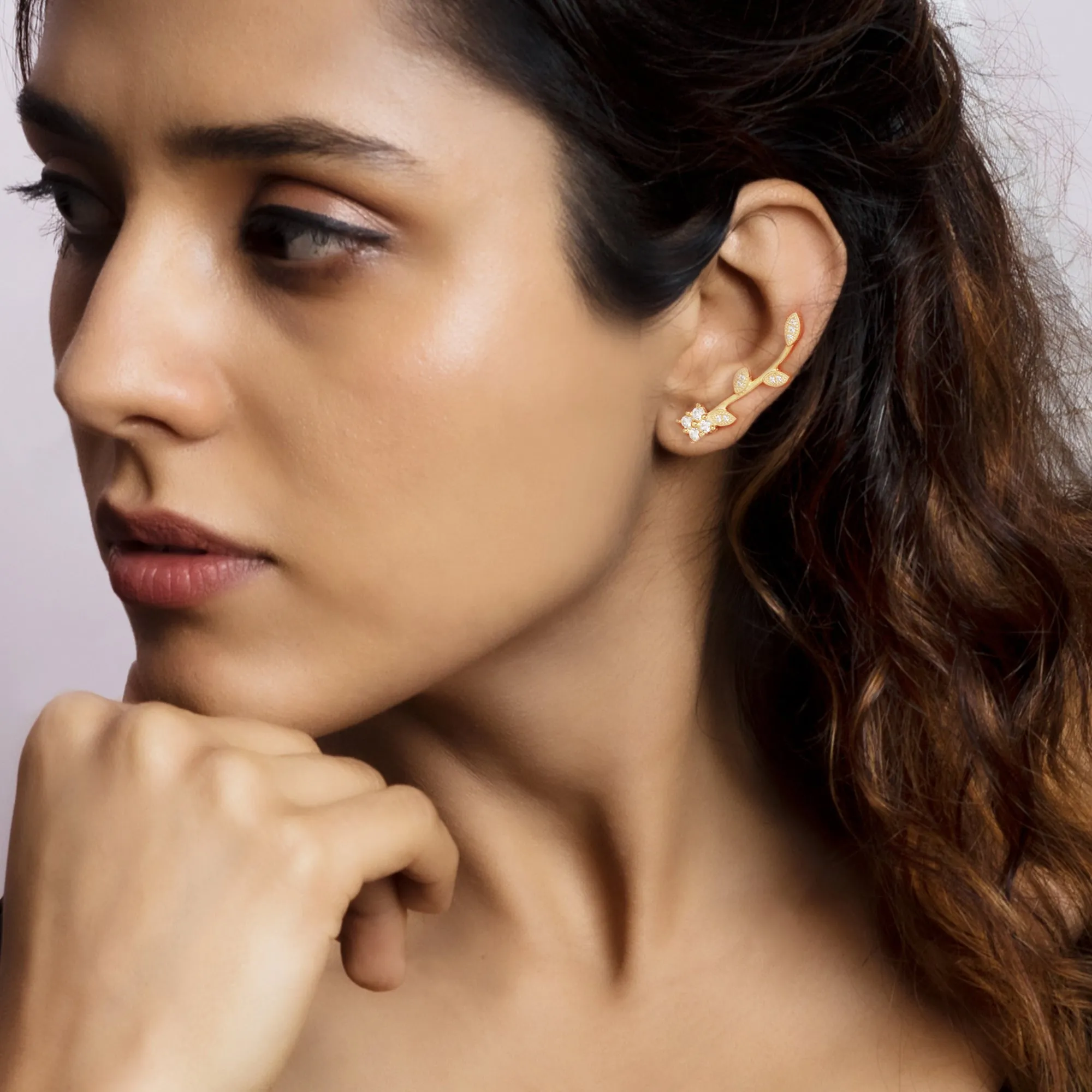 Golden Twig Sparkle Earrings Giva
