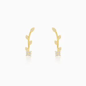 Golden Twig Sparkle Earrings Giva