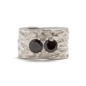 Gorilla Skin Double Onyx Ring Pieces of Eight