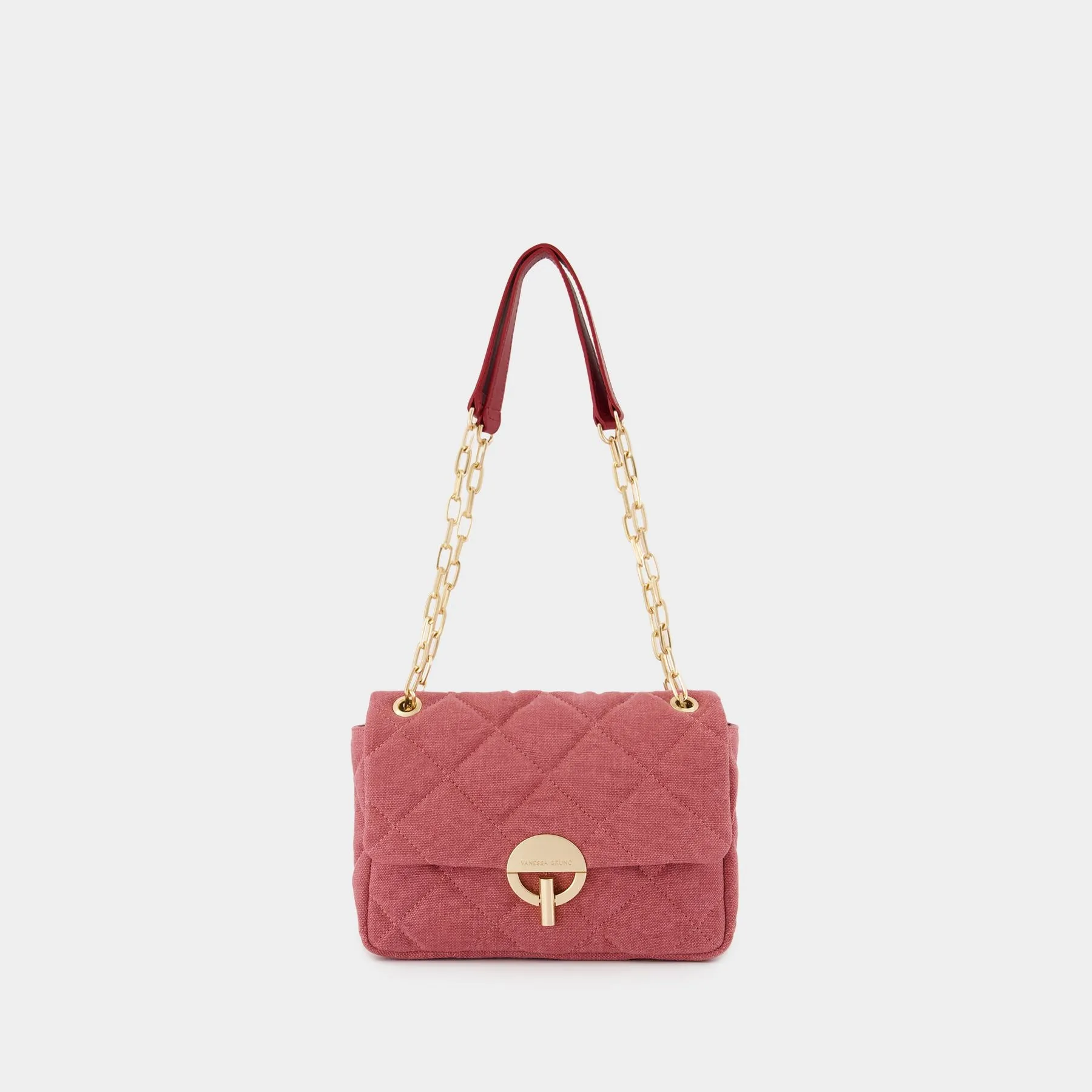Grand Moon Bag - Vanessa Bruno - Linen - Pink