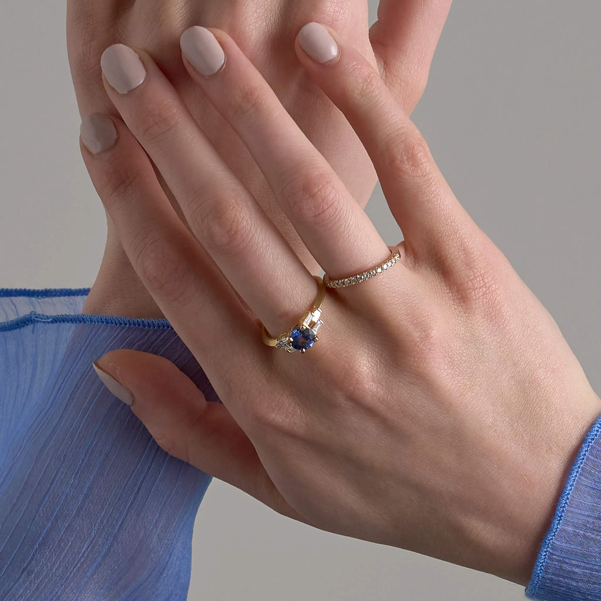 Harmony Ceylon Sapphire Ring Pieces of Eight