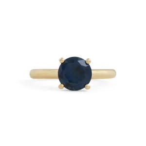 Harvest Round Blue Sapphire Ring Pieces of Eight