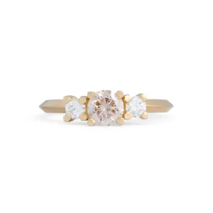 Heartbeat Champagne Diamond Love Ritual Ring Pieces of Eight