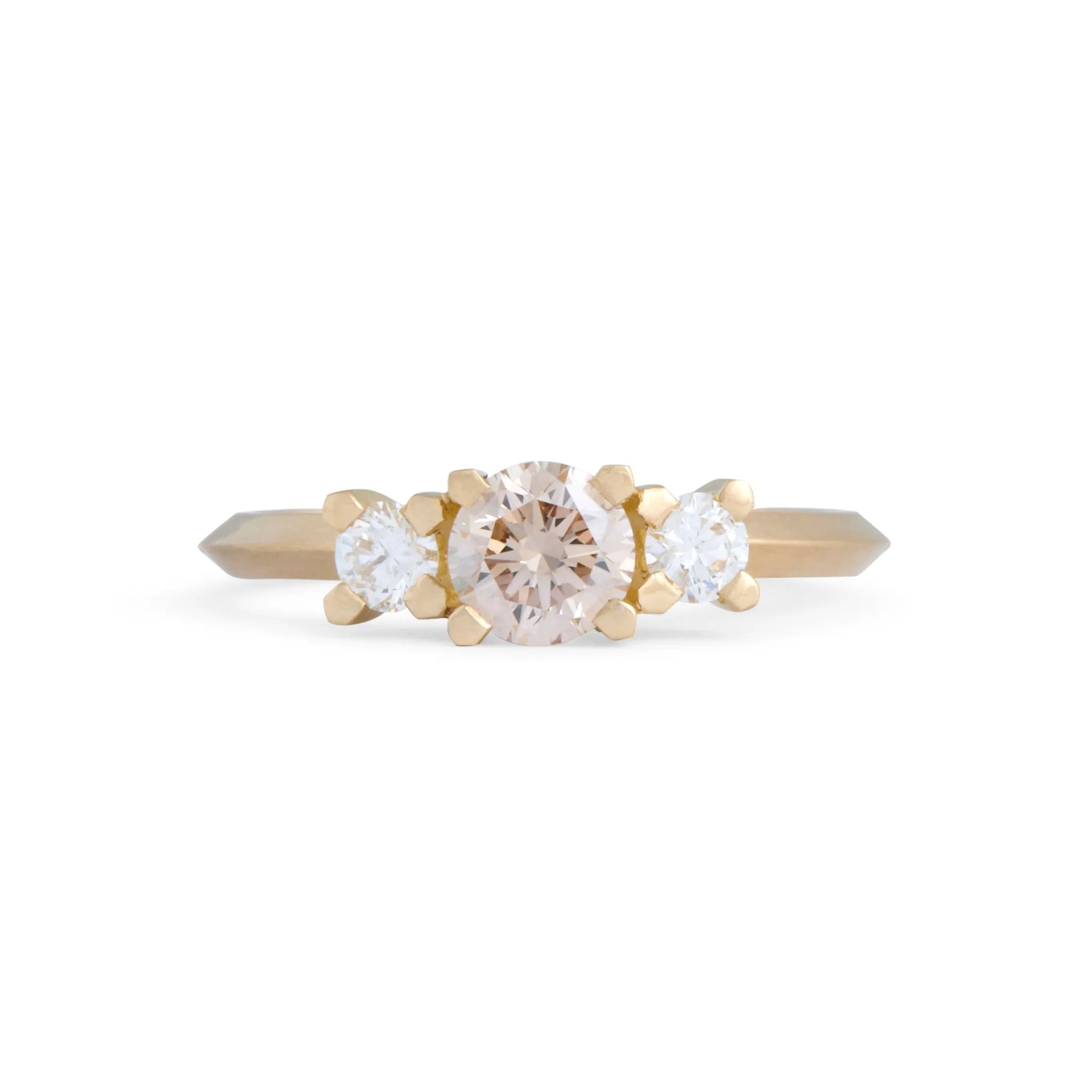 Heartbeat Champagne Diamond Love Ritual Ring Pieces of Eight