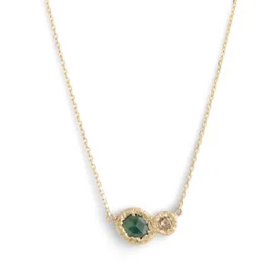 Hinterland Rose Cut Diamond & Sapphire Pendant Pieces of Eight