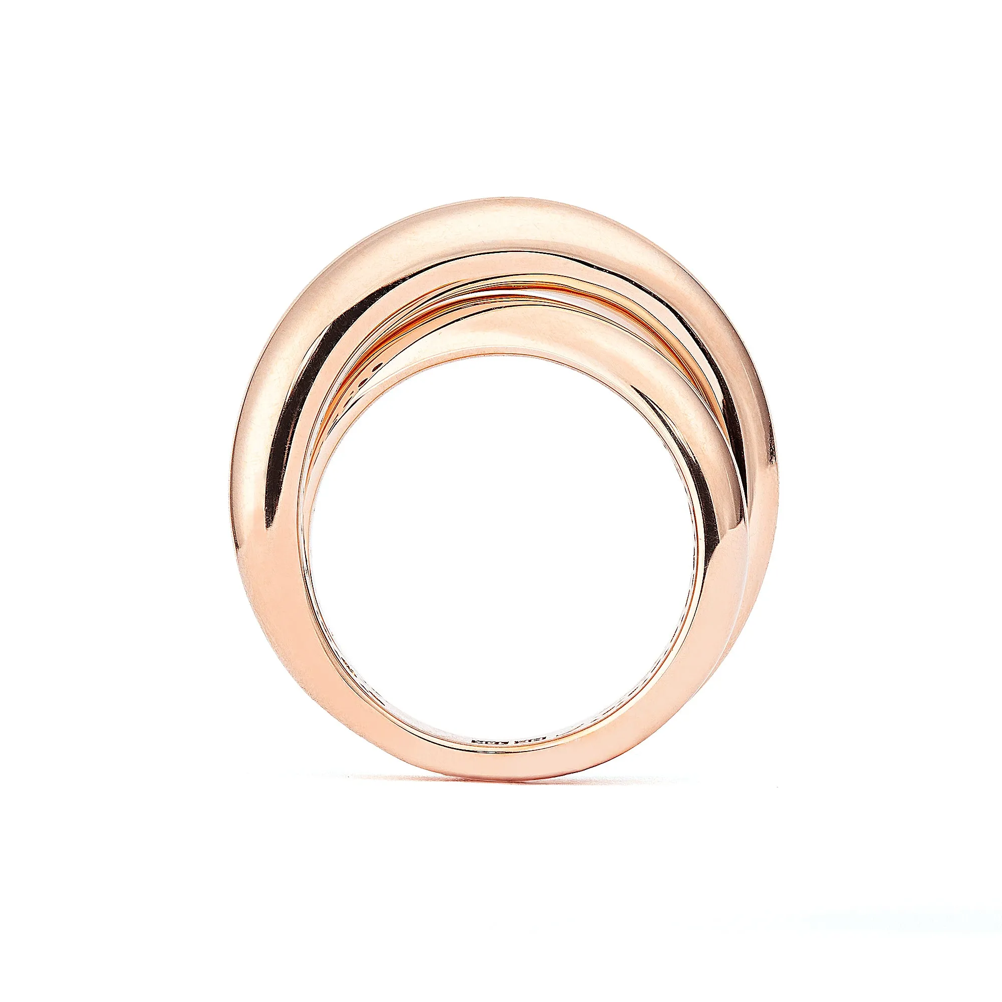 Infinity Loop Medium Plain 18K Rosegold Ring