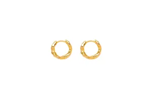 IX Alex Gold Plated Hoop Earring