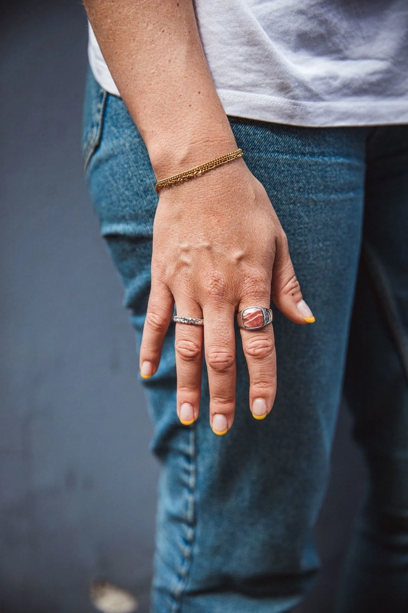 IX Crunchy Class Silver Ring