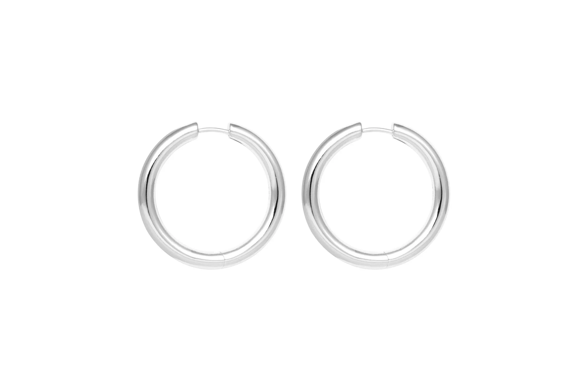 IX Tess Silver Hoop Earrings