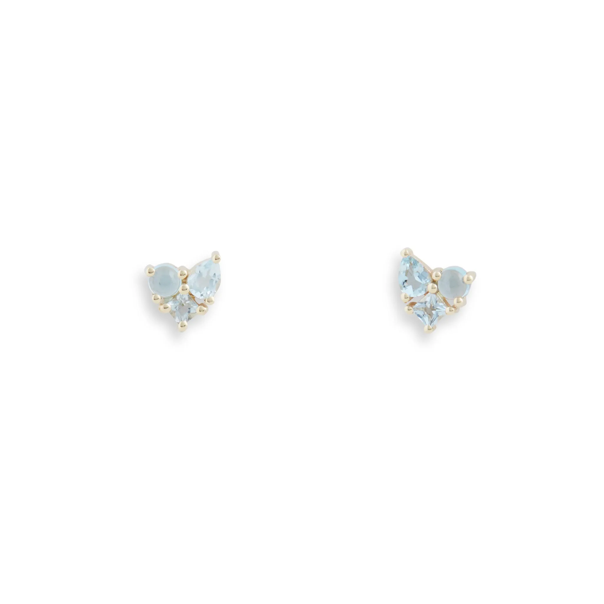 Kaleidoscope Blue Gem Earrings Pieces of Eight