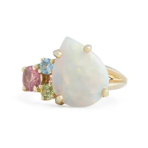 Kaleidoscope Opal Gem Ring Pieces of Eight