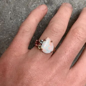 Kaleidoscope Opal Gem Ring Pieces of Eight