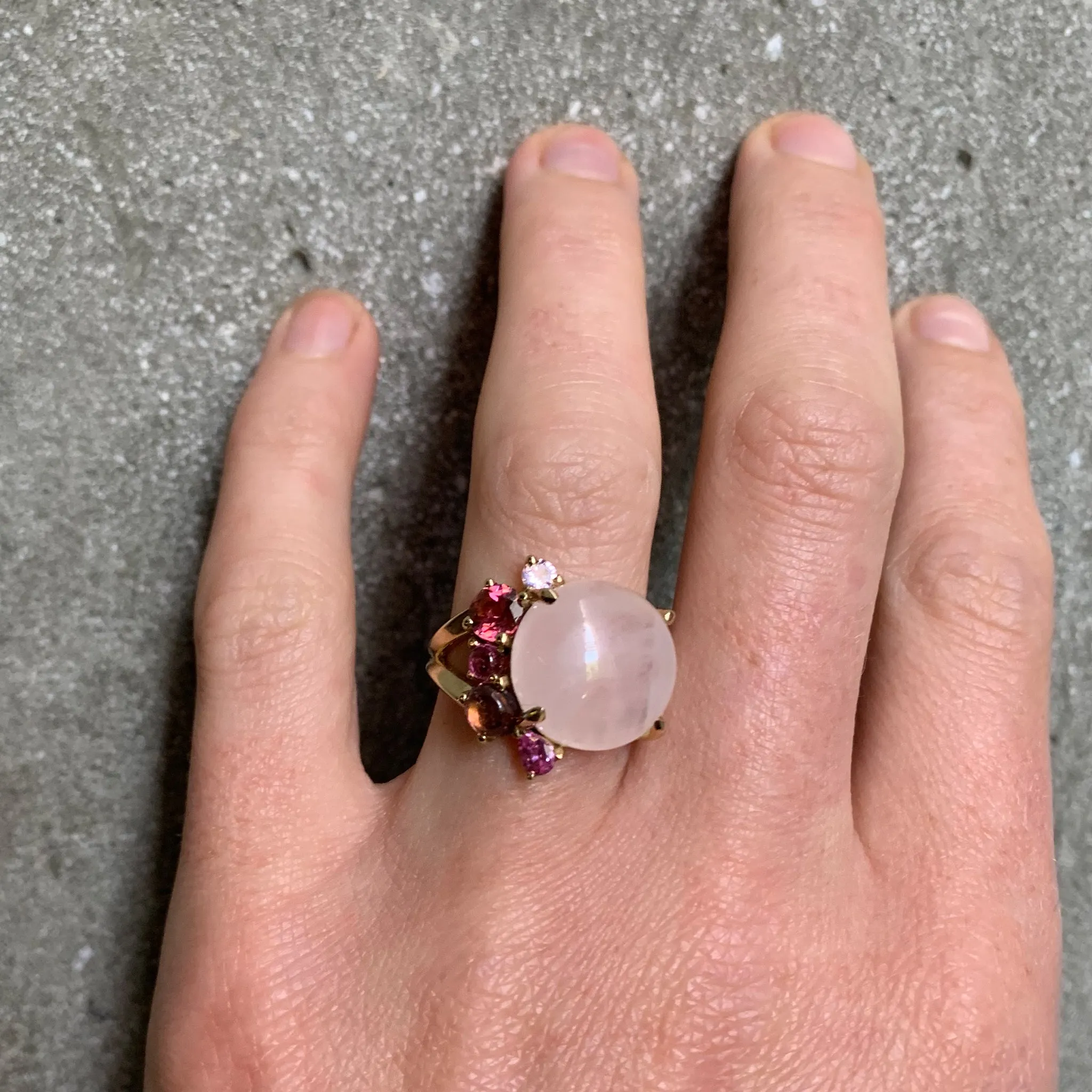 Kaleidoscope Pink Gem Ring Pieces of Eight