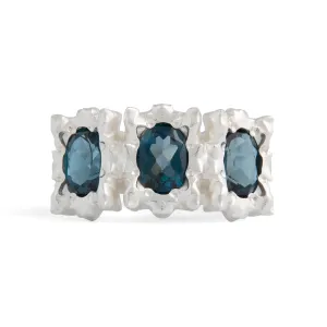 KOI-5 London Blue Topaz Ring Pieces of Eight