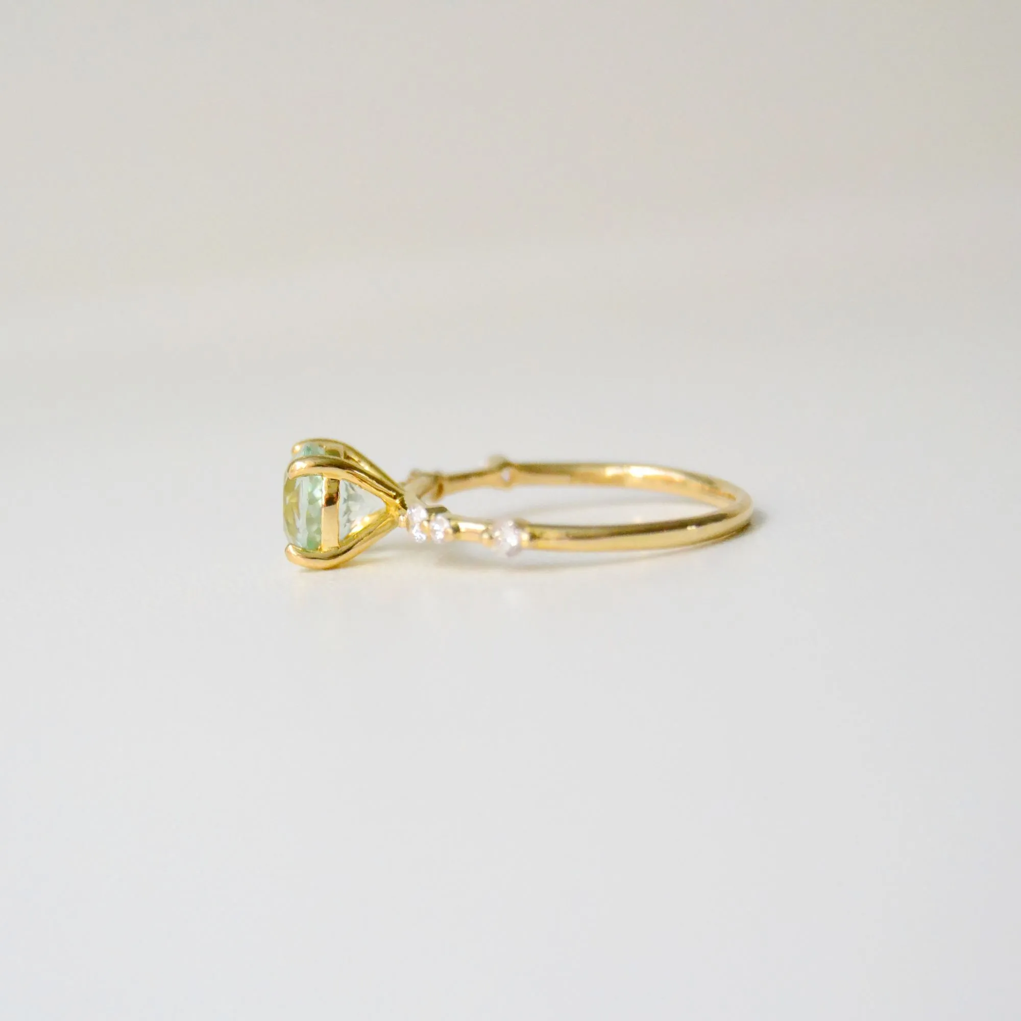 Ladaru Kola 18K Gold Ring w. Tourmaline & Diamonds