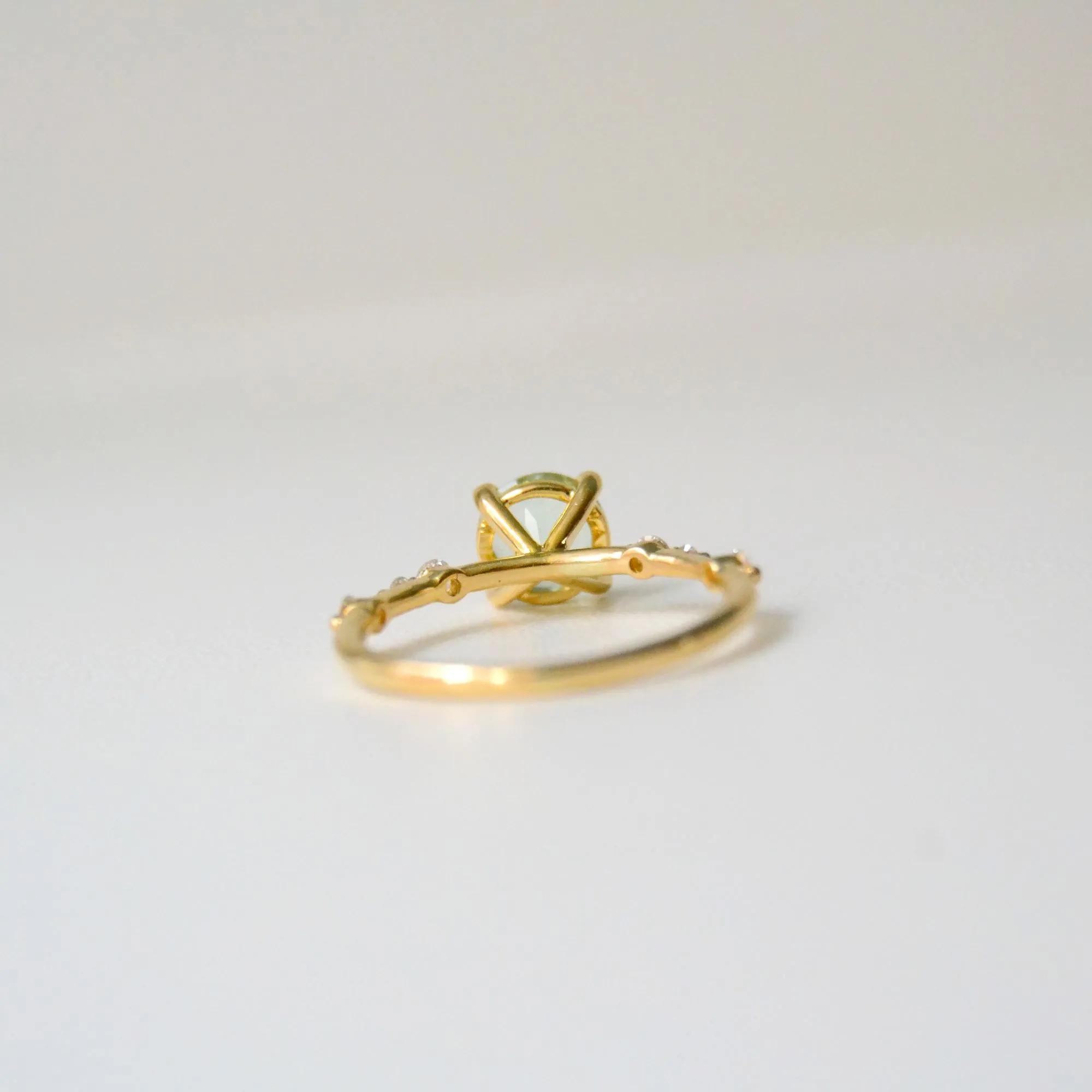 Ladaru Kola 18K Gold Ring w. Tourmaline & Diamonds