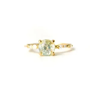 Ladaru Kola 18K Gold Ring w. Tourmaline & Diamonds