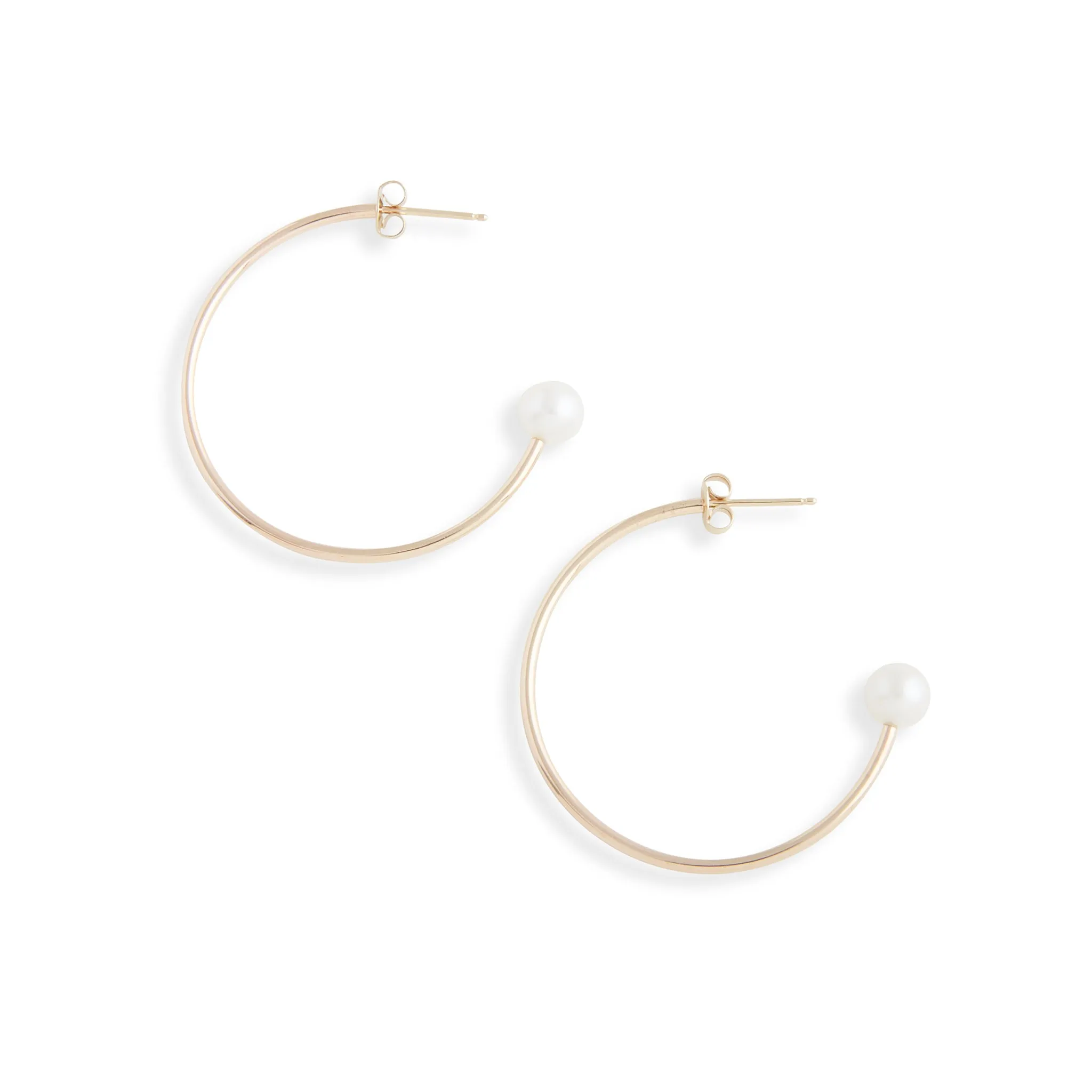 Large Gold Charming Hoop   Charms Earrings Pieces of Eight