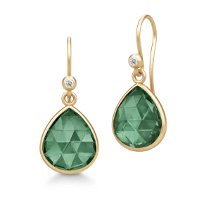 Lea Turmaline Gold Plated Earrings