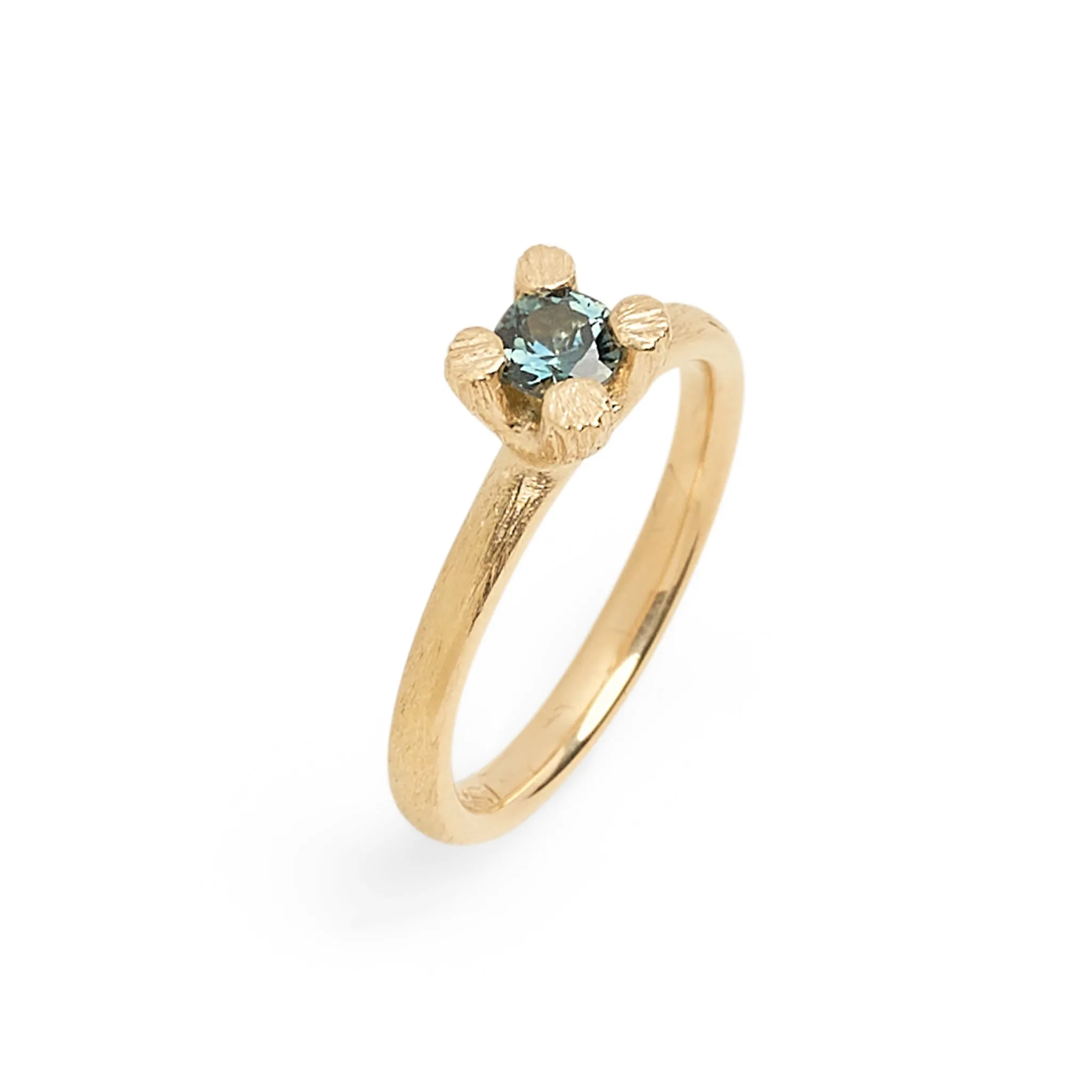 Lithic Sapphire Solitaire Ring Pieces of Eight