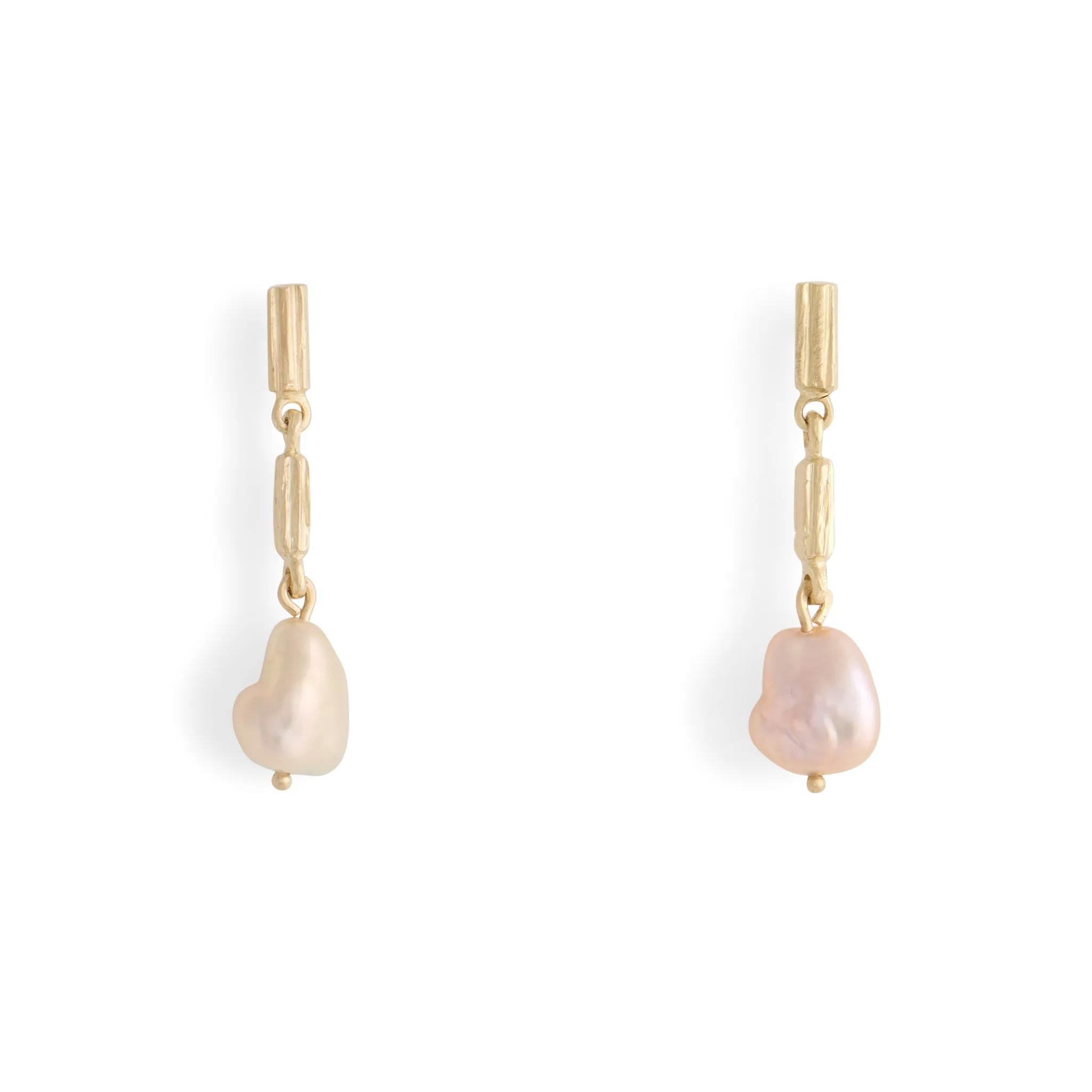 Lithic Tumble Pearls Earrings Pieces of Eight