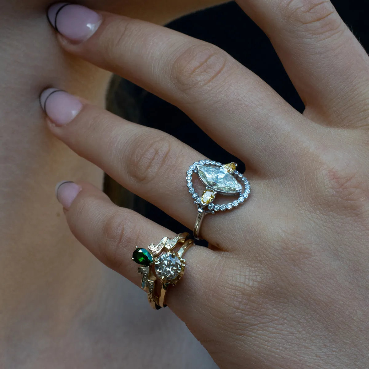 Lover's Embrace Ring Pieces of Eight