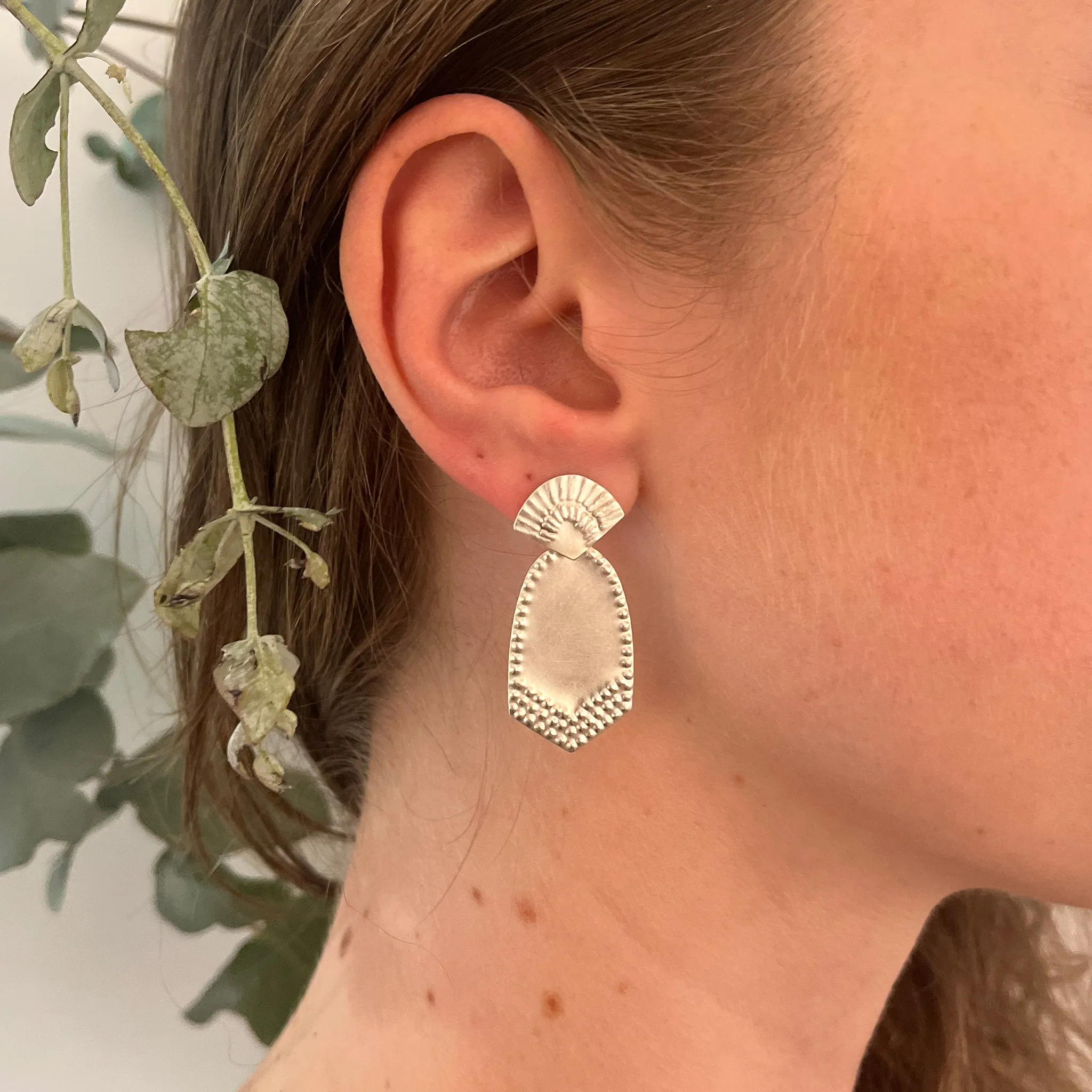 Lunette Earrings Pieces of Eight