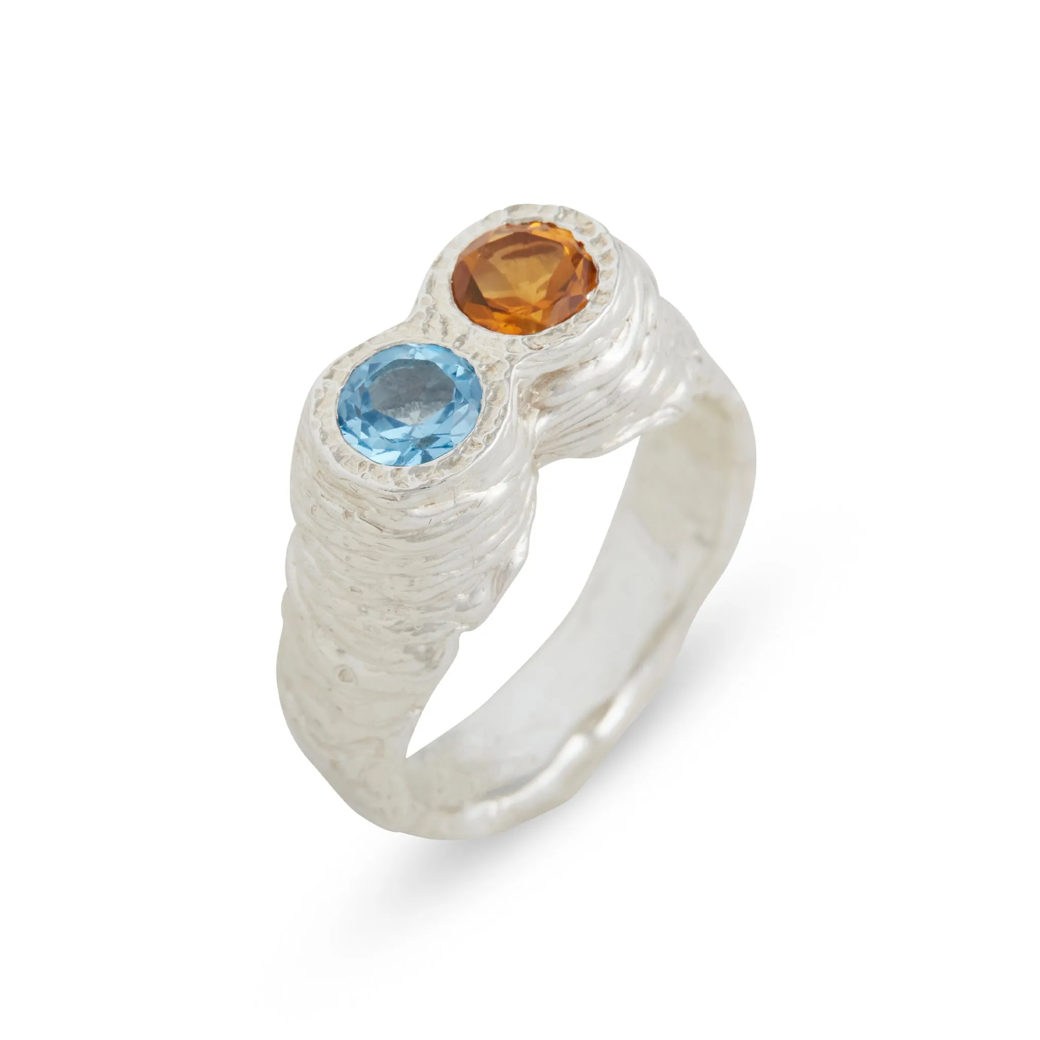 M3DP Topaz & Citrine Double Ring Pieces of Eight