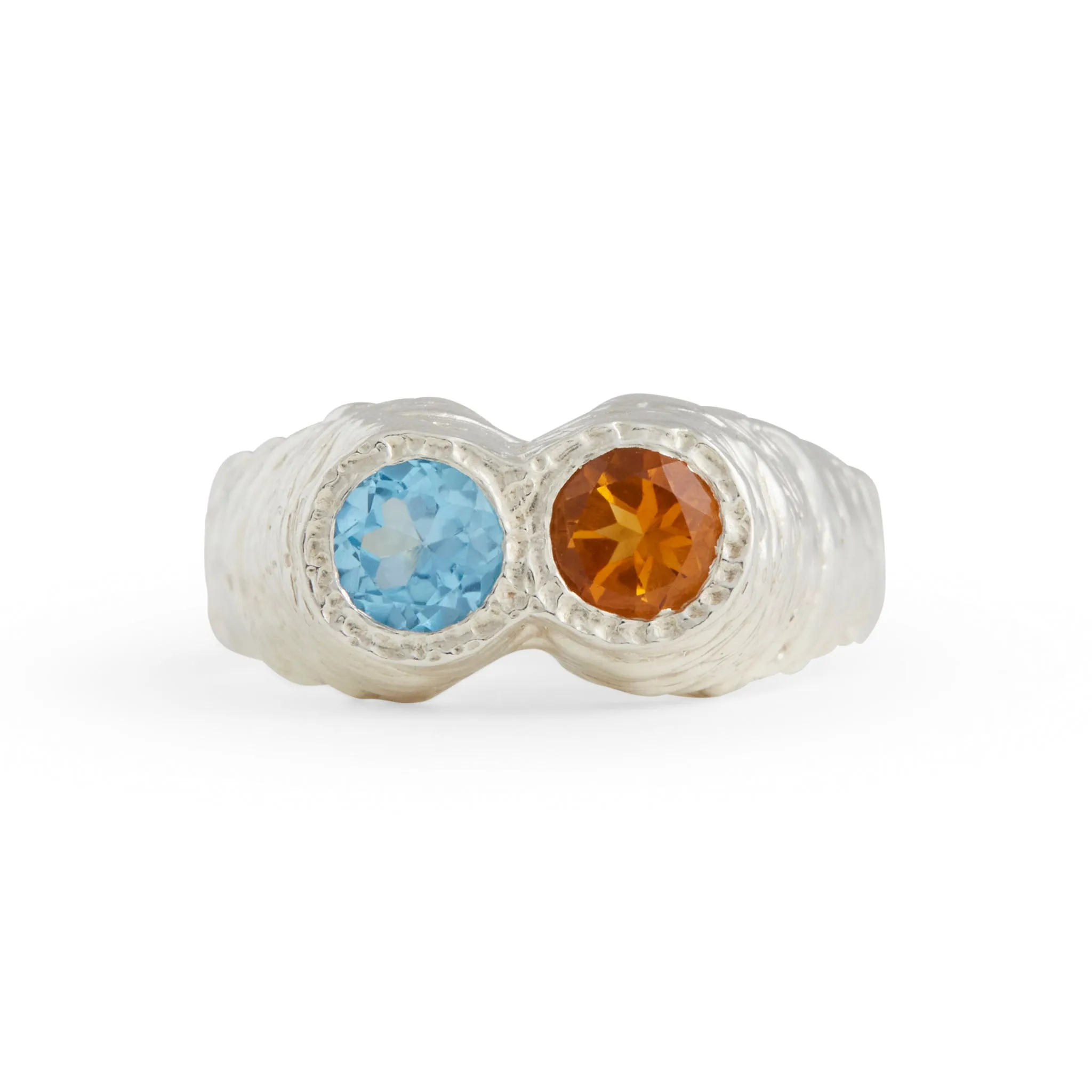 M3DP Topaz & Citrine Double Ring Pieces of Eight