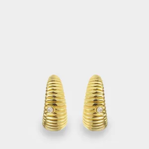 Maxi Berlingot Malachite Ring in Yellow Gold