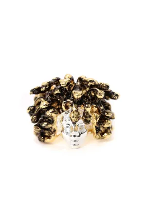 Medusa Ring Gold/silver/bla