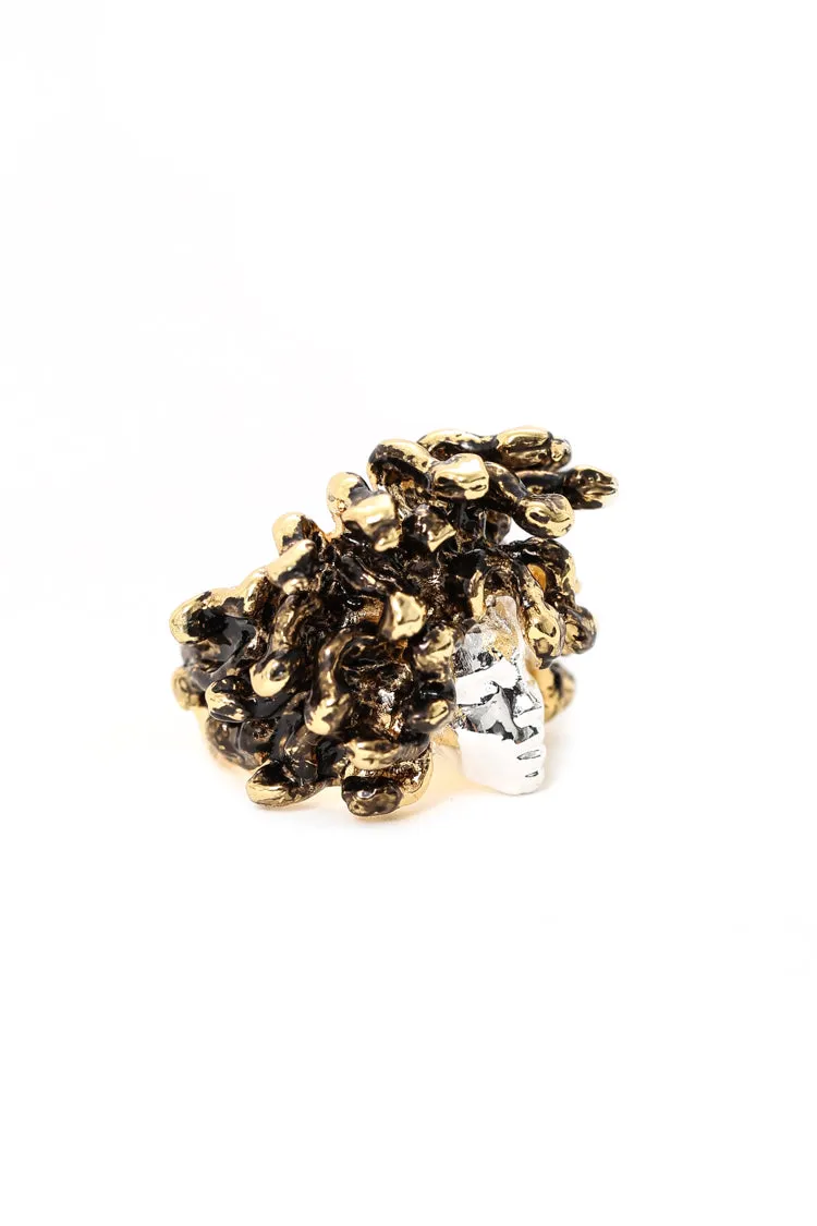 Medusa Ring Gold/silver/bla