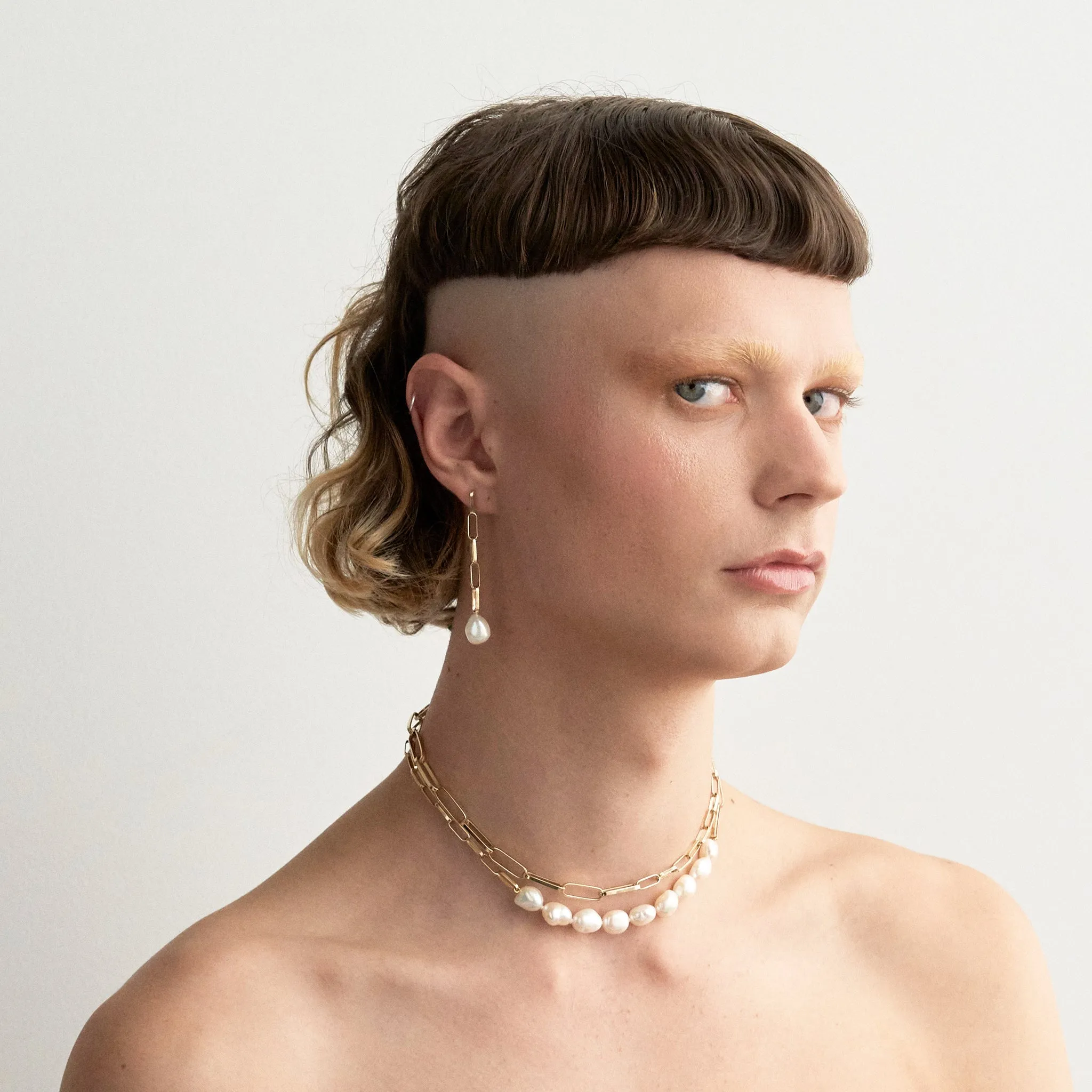 Mixed Link Choker Pieces of Eight