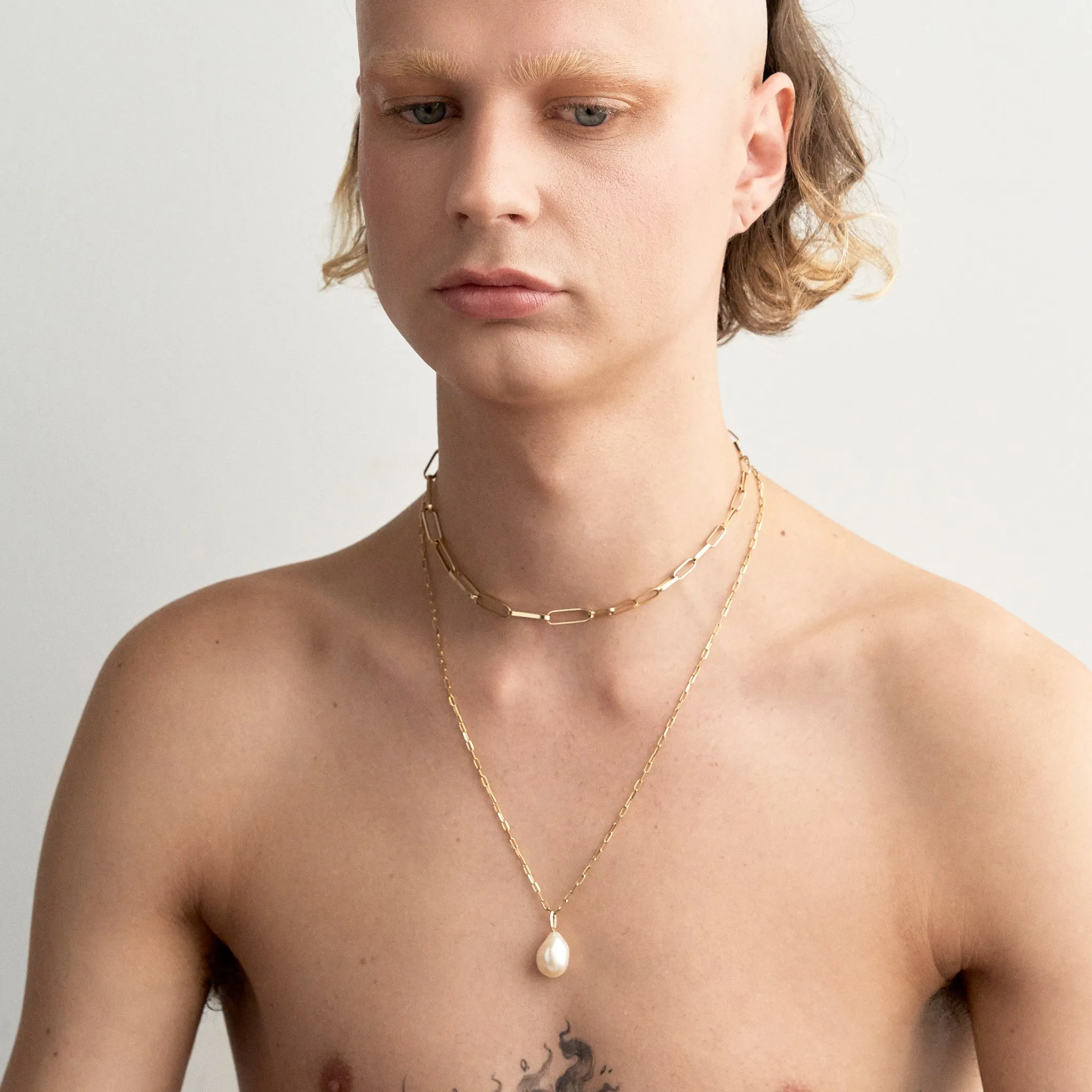 Mixed Link Choker Pieces of Eight