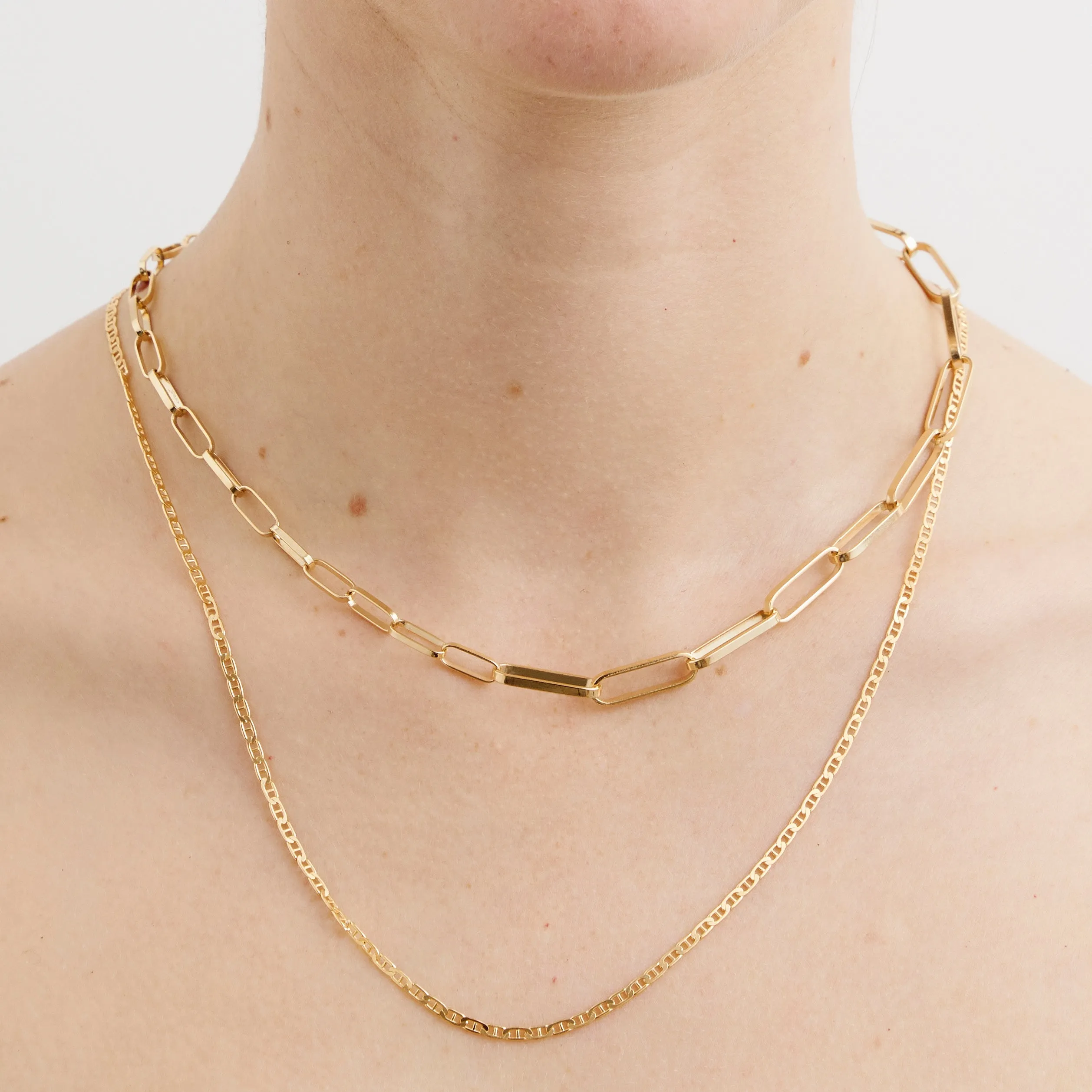 Mixed Link Choker Pieces of Eight
