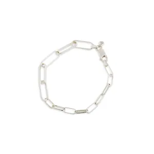 Mixed Link Medium Silver Bracelet Pieces of Eight
