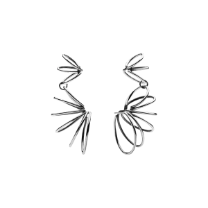 Multiple Small Hoop Earrings Silver
