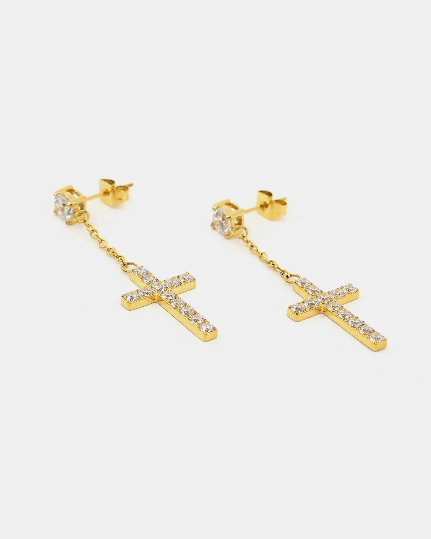NXS Ascend Earrings Iced Gold